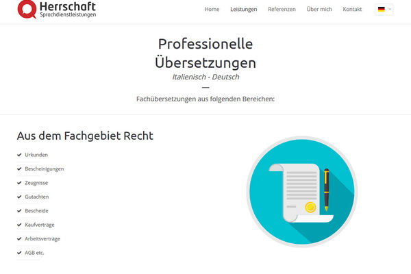 Andrea Herrschaft Website