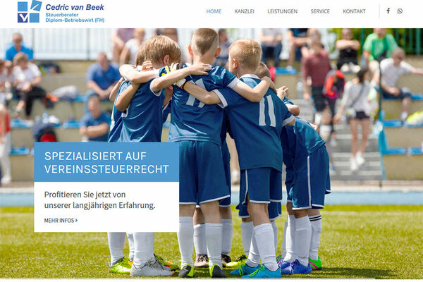 Steuerberatung van Beek Website
