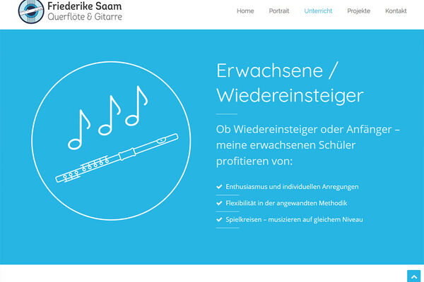Friederike Saam Website