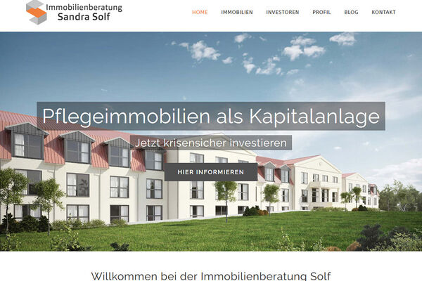 Immobilienberatung Solf Website